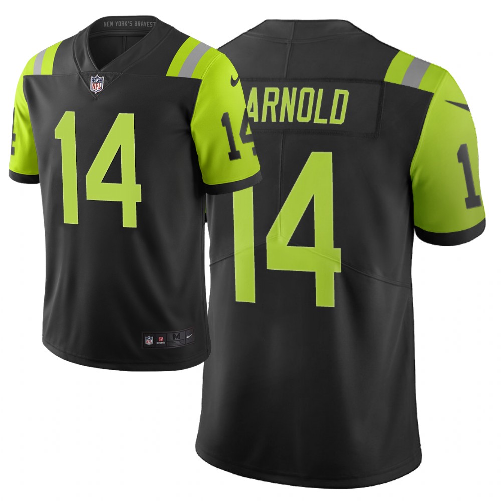 Men Nike NFL New York Jets #14 sam darnold Limited city edition black green jersey->chicago bears->NFL Jersey